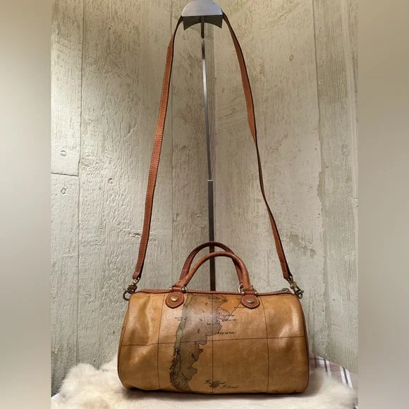 Alviero Martini Leather Travel Satchel - Picture 2 of 7